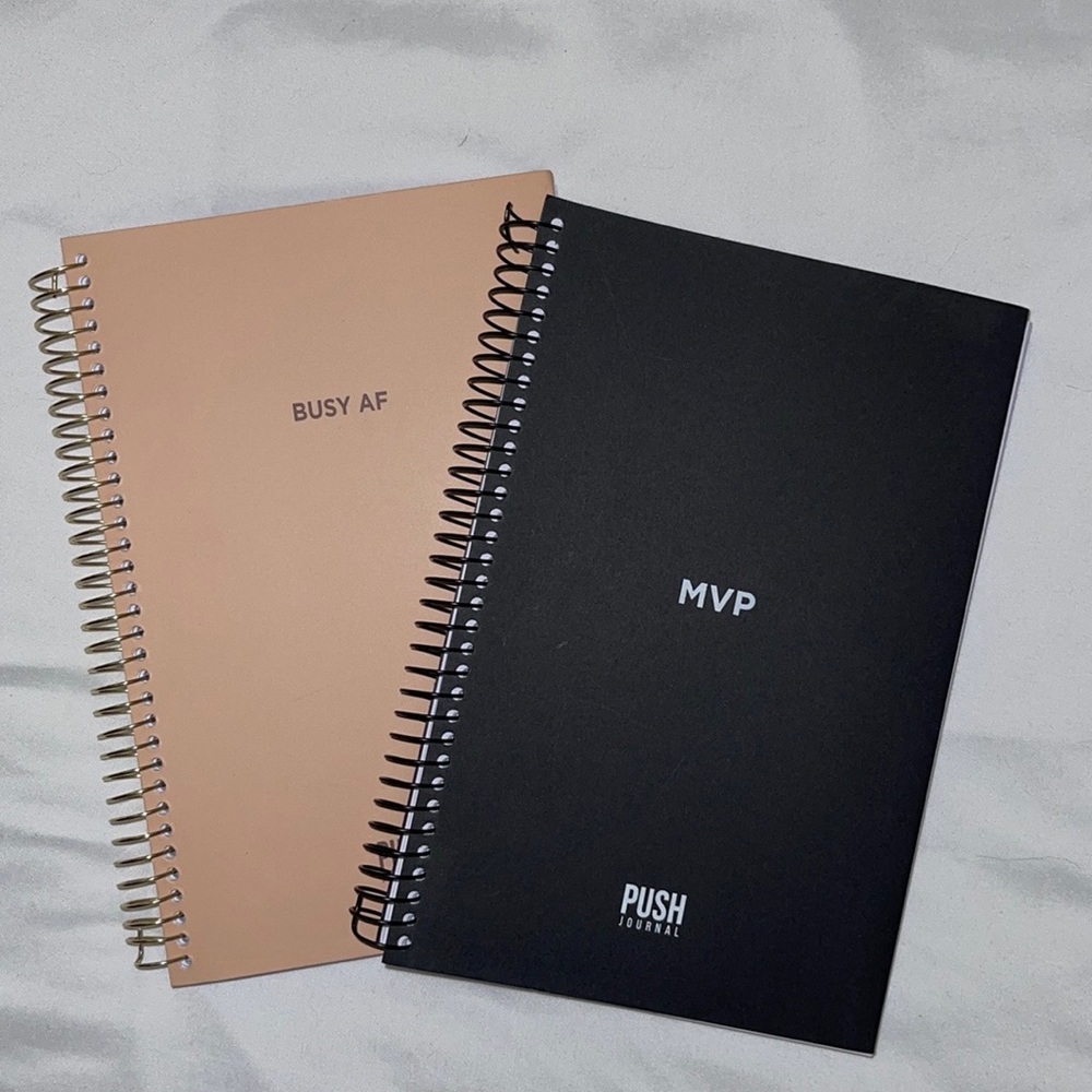 Busy AF & MVP Push Journal with Health Tracker bundle